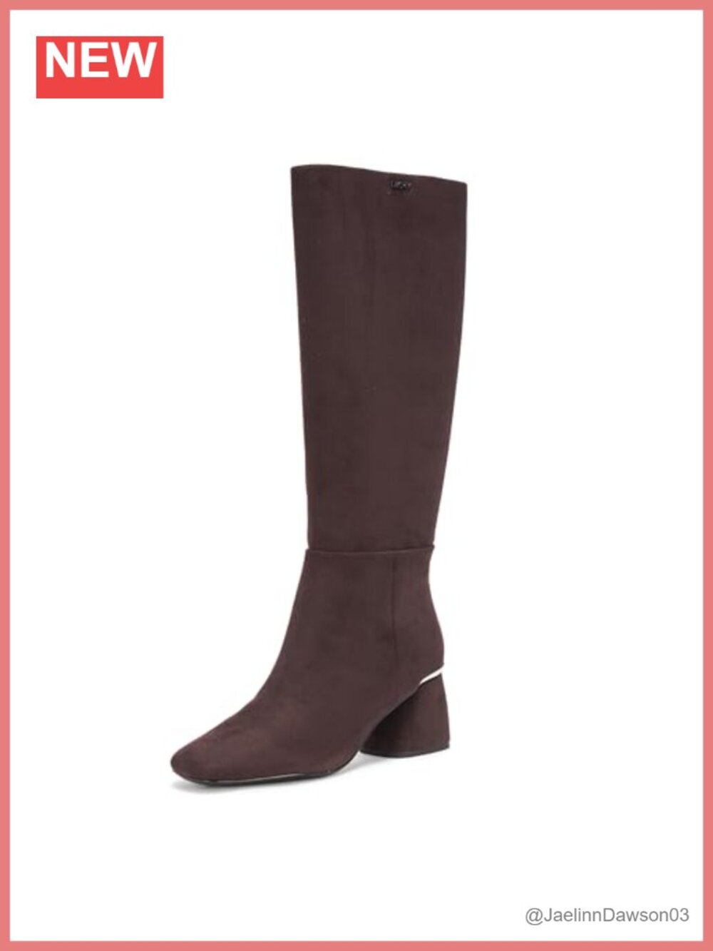 DKNY Women's Cana Knee High Heeled Riding Boot